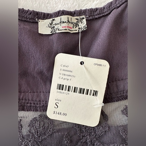 Free People On My Way Maxi Lace Embroidered Dress Size Small - Picture 11 of 14